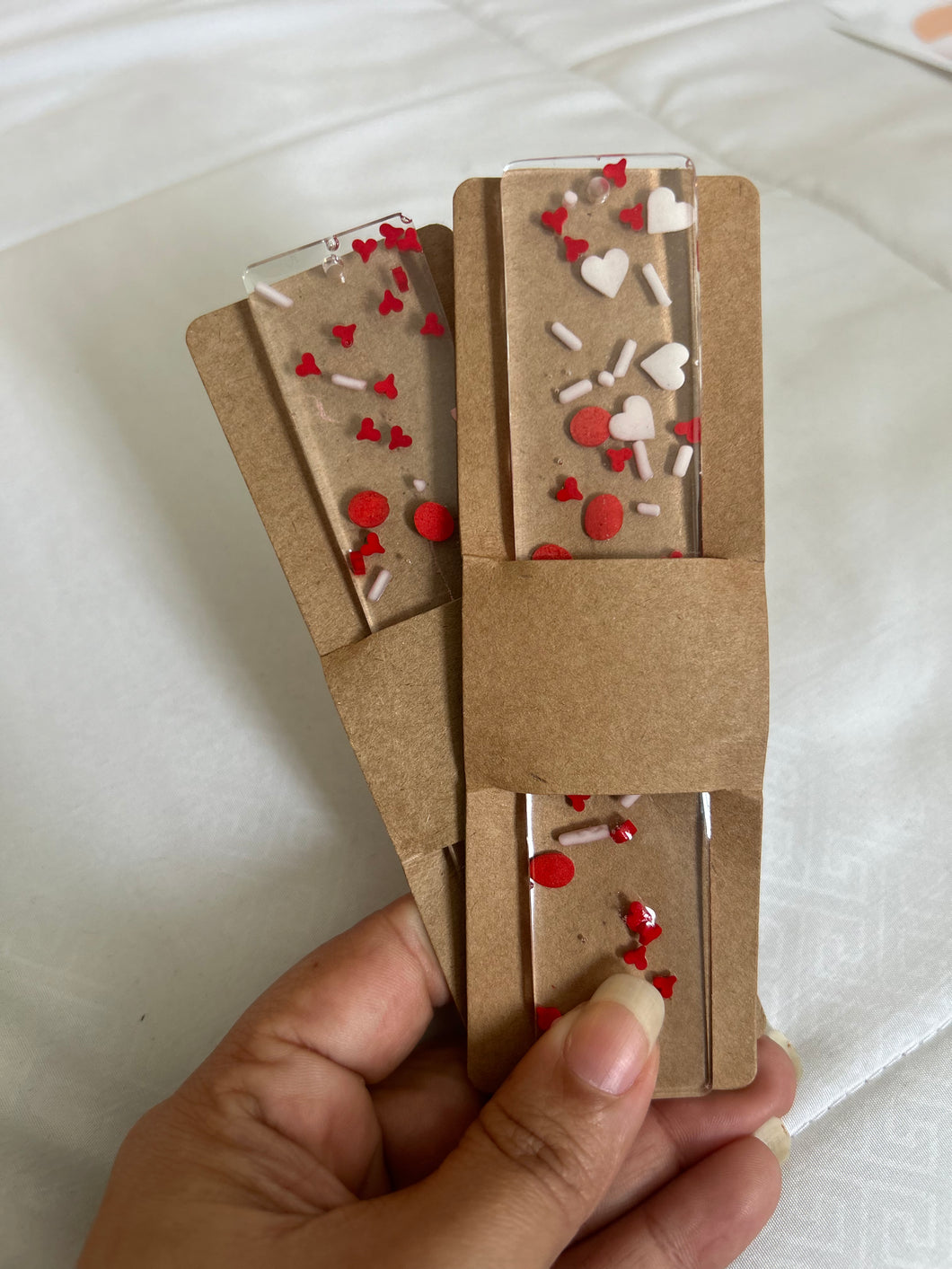 Valentines Day Sprinkle Bookmarks
